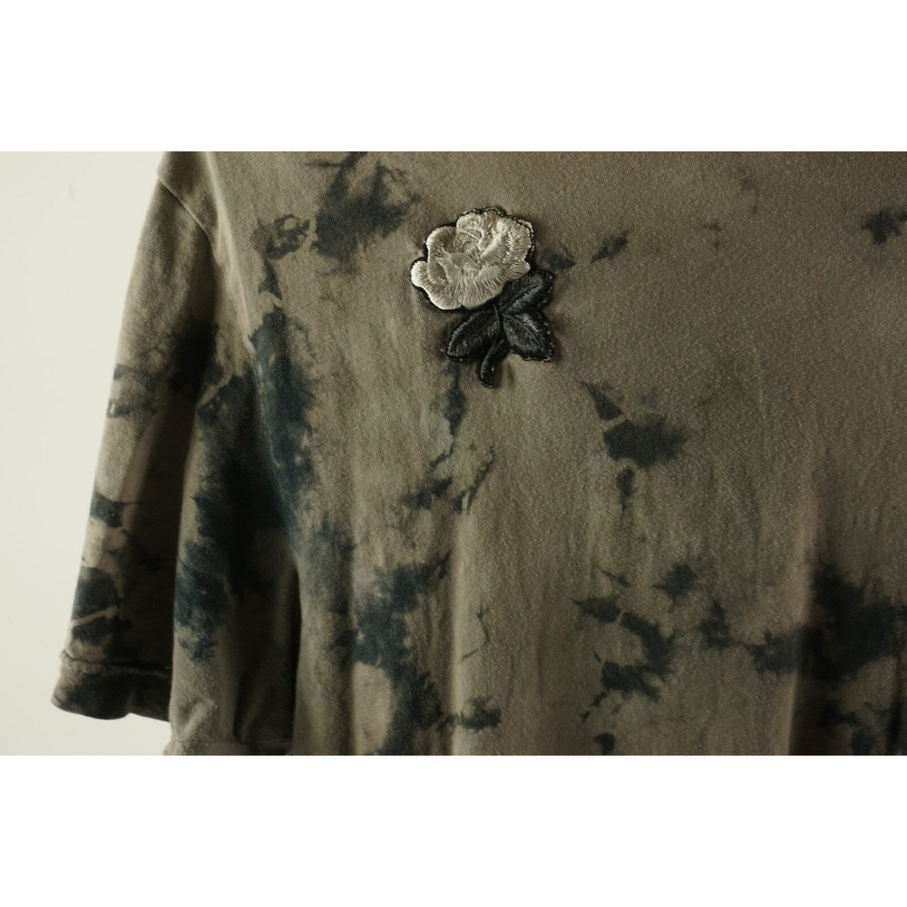 Affliction Thrashed Distressed White Rose Puma Men's XL Gray Acid Wash T-Shirt - Picture 7 of 11